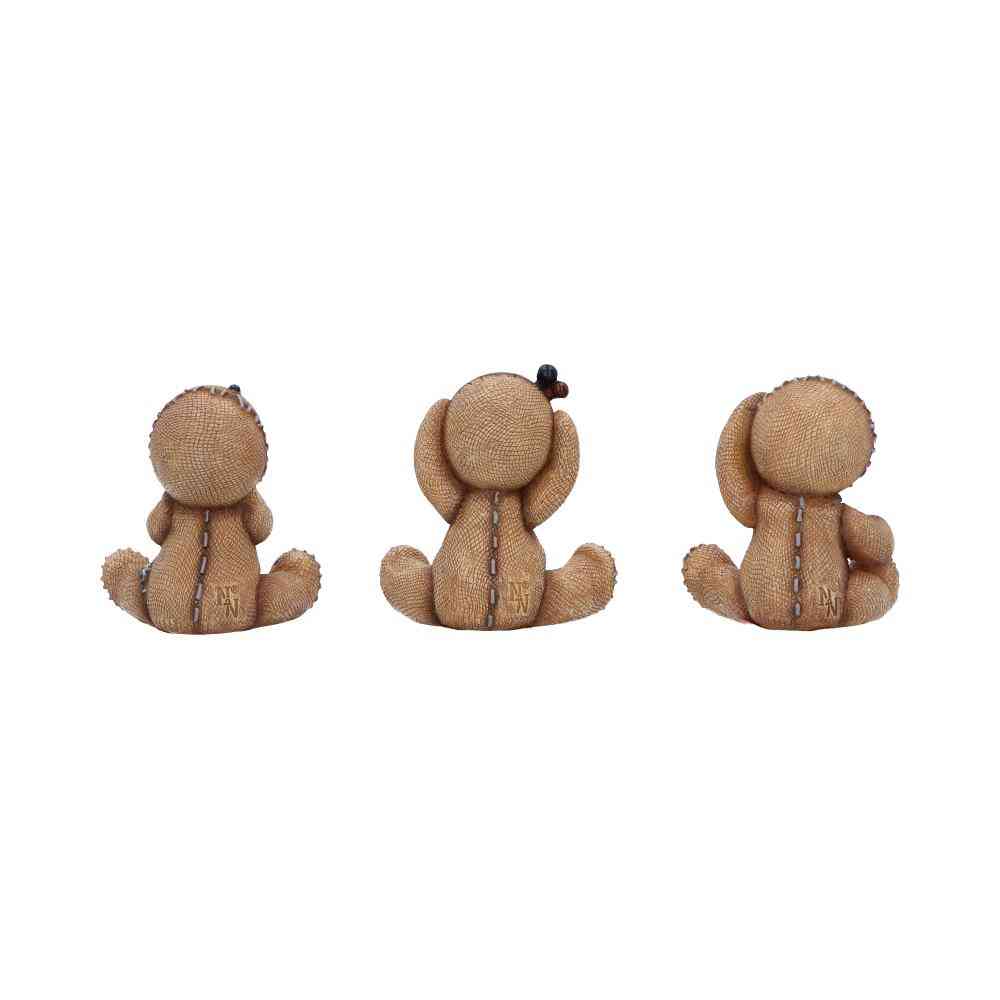Nemesis Now - Three Wise Voodoo Dolls Figurines - Multicolore